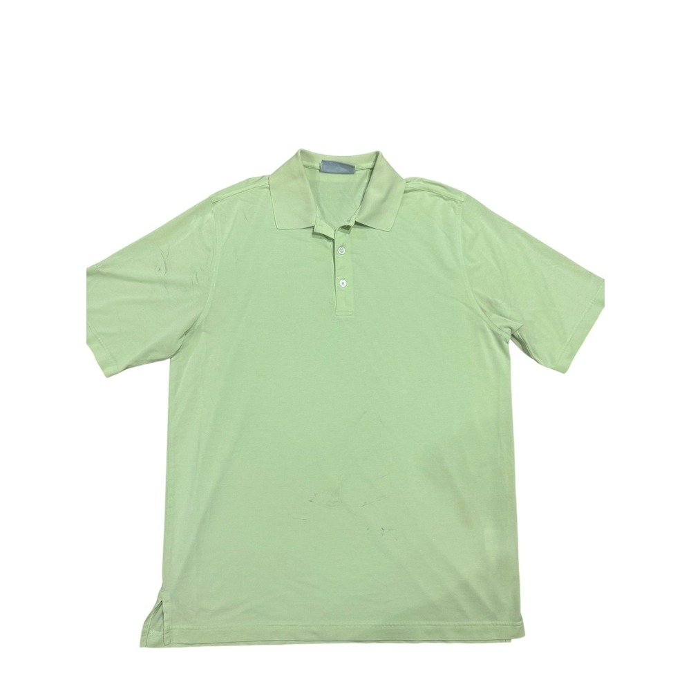 Ashworth Mens Pima Cotton Blend Short Sleeve Polo Shirt Green AMS 1161 Size XL